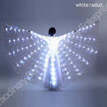 Load image into Gallery viewer, New Wings Sticks Adult Led Isis With Adjustable Belly Dance lamp Props 360 Degrees Accessories Children Open 360 Angle LED Wing